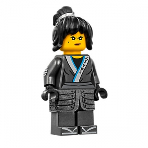 Nya - The LEGO Ninjago Movie, Cloth Armor Skirt, Hair, Crooked Smile / Scowl