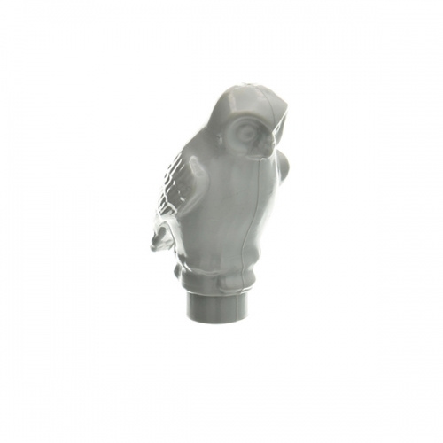 Owl, Rounded Features Light Gray
