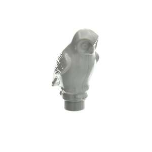 Owl, Rounded Features Light Gray