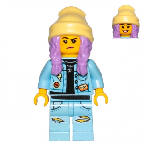 Parker L. Jackson - Denim Jacket with Beanie (Smile / Grumpy)