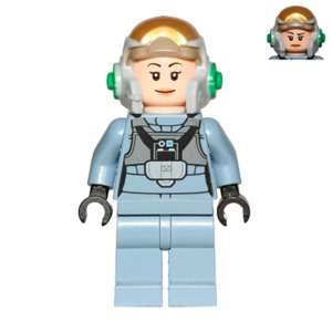 Rebel Pilot A-wing (Open Helmet, Sand Blue Jumpsuit, Female)