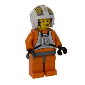 Rebel Pilot Y-wing (Jon 'Dutch' Vander, Gold Leader) - Yellow Head, Dark Bluish Gray Hips