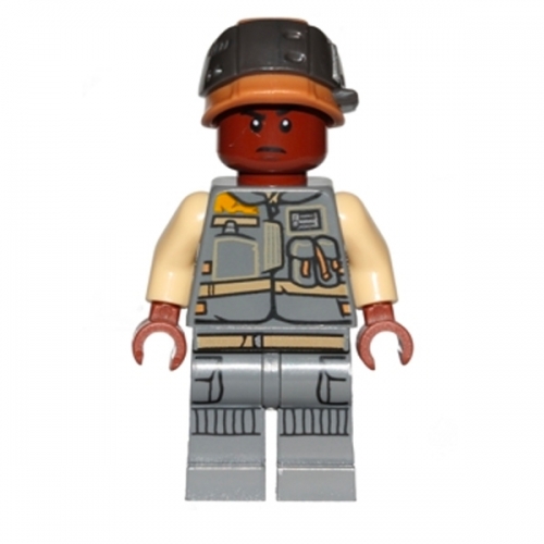 Rebel Trooper - Reddish Brown Head, Helmet with Pearl Dark Gray Band (Corporal Tonc)