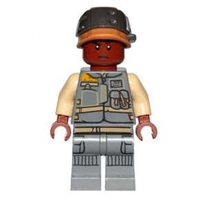 Rebel Trooper - Reddish Brown Head, Helmet with Pearl Dark Gray Band (Corporal Tonc)