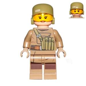 Resistance Trooper (Female) - Dark Tan Hoodie Jacket, Ammo Pouch, Helmet without Chin Guard