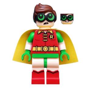 Robin - Green Glasses, Smile / Worried Pattern