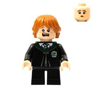 Ron Weasley - Black Slytherin Robe and Short Legs (Vincent Crabbe Transformation)