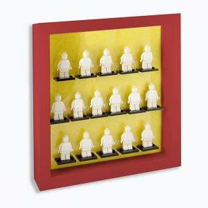 Display Organizer Small 25X25 per LEGO Minifigures Telaio Rosso