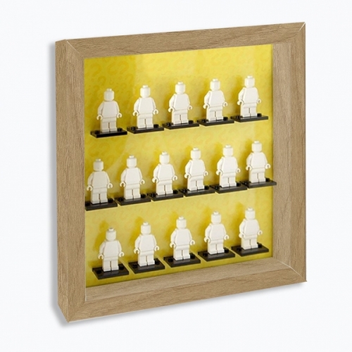 Display Organizer Small 25X25 per LEGO Minifigures Telaio Rovere