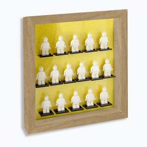 Display Organizer Small 25X25 per LEGO Minifigures Telaio Rovere