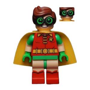 Robin - Green Glasses, Frown / Eyebrows Raised Pattern