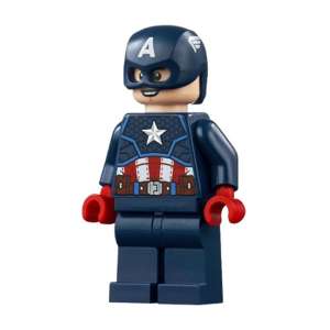 Captain America - Dark Blue Suit, Red Hands, Helmet