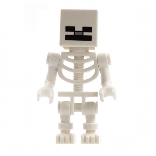 Skeleton with Cube Skull