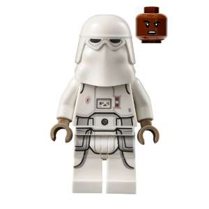 Snowtrooper - Male, Printed Legs, Dark Tan Hands, Reddish Brown Head, Grimace