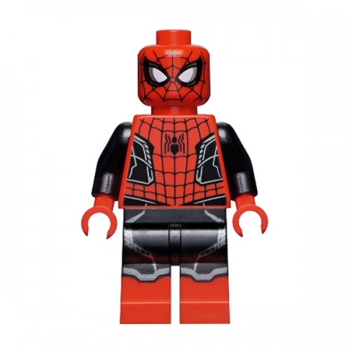 Spider-Man - Black and Red Suit, Small Black Spider, Silver Trim (Upgraded Suit)