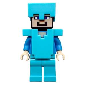 Steve (Light Nougat) - Medium Azure Legs, Helmet and Armor