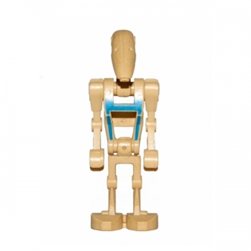 Battle Droid Pilot - Tan Torso with Blue Insignia, Angled Arms