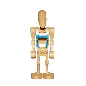 Battle Droid Pilot - Tan Torso with Blue Insignia, Angled Arms