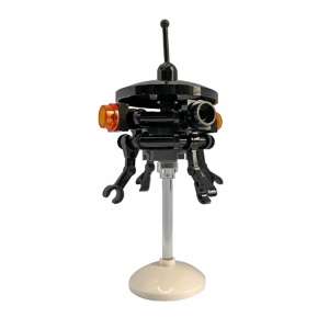 Imperial Probe Droid - White Dish Stand, Lever on Top