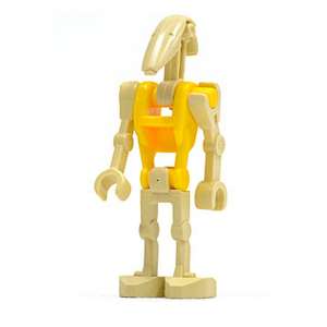 Battle Droid Commander - Yellow Torso, Angled Arm and Straight Arm