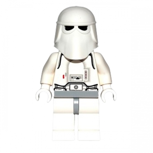 Snowtrooper, Light Bluish Gray Hips, White Hands, Printed Head