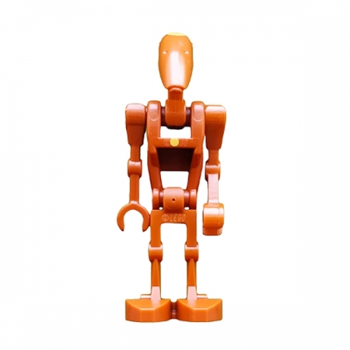 Battle Droid Commander - Dark Orange with Dot, Angled Arm and Straight Arm