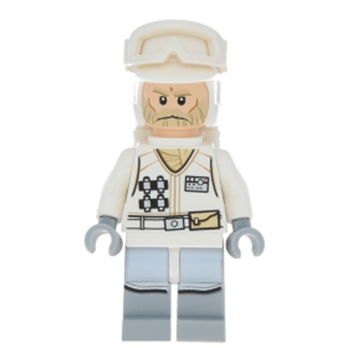 Hoth Rebel Trooper White Uniform (Tan Beard, Backpack)