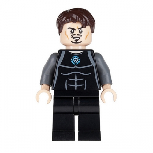 Tony Stark - Black and Dark Bluish Gray Jumpsuit