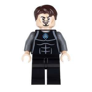 Tony Stark - Black and Dark Bluish Gray Jumpsuit