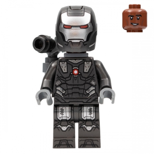 War Machine - Pearl Dark Gray and Silver Armor with Backpack